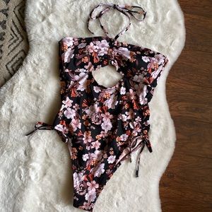 Multicolored Floral One Piece Bathing Suit